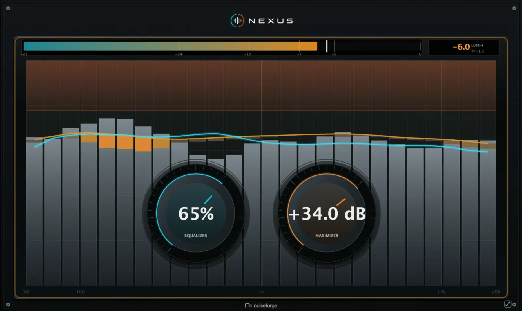 Noiseforge Nexus mastering interface